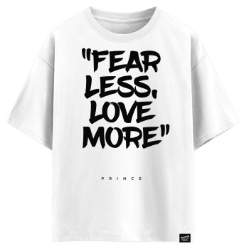 Prince - Fear less love more (оверсайз футболка)