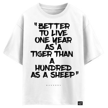 Madonna - Better to live one year as a tiger than a hundred as a sheep (оверсайз футболка)