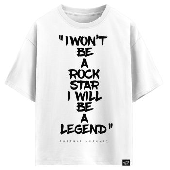 Freddie Mercury I won’t be a rock star I will be a legend (оверсайз футболка)