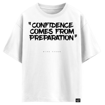 Mike Tyson - Confidence comes from preparation (оверсайз футболка)