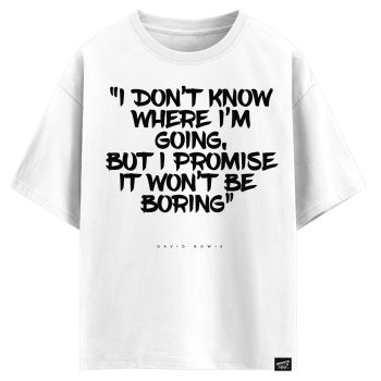 David Bowie - I don’t know where I’m going, but I promise it won’t be boring  (оверсайз футболка)