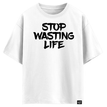 Stop wasting life (оверсайз футболка)