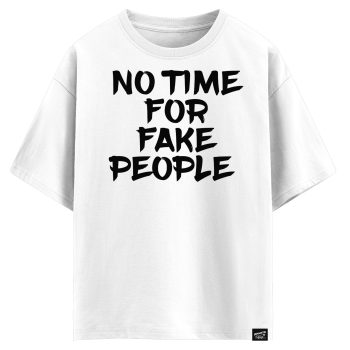 No time for fake people  (оверсайз футболка)