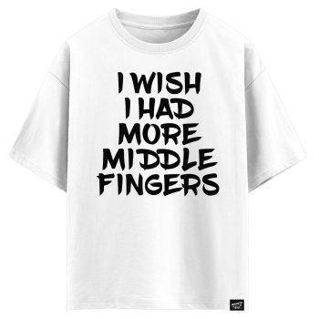 I wish I had more middle fingers (оверсайз футболка)