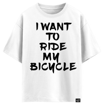 I want to ride my bicycle (оверсайз футболка)