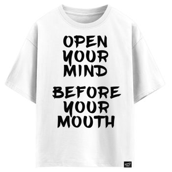 Open your mind before your mouth (оверсайз футболка)